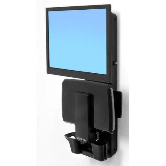 Ergotron 61-080-085 support d'écran plat pour bureau 61 cm (24") Mur Noir