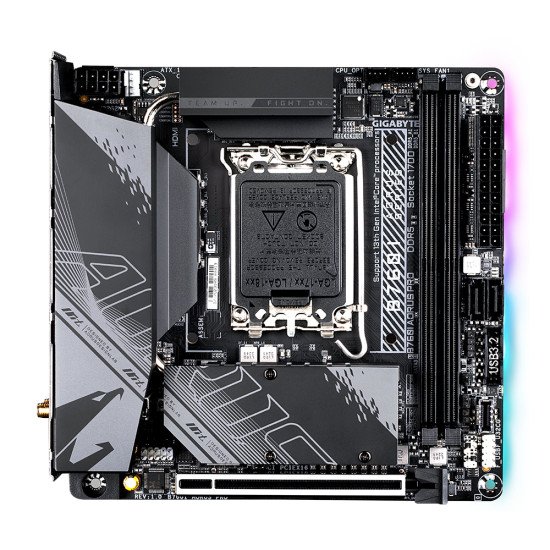 Gigabyte B760I AORUS PRO carte mère Intel B760 Express LGA 1700 mini ITX Gigabyte B760I AORUS PRO carte mère Intel B760 Express LGA 1700 mini ITX