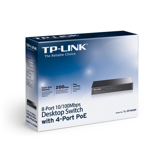 TP-LINK 8-port PoE Switch Fast Ethernet