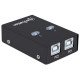 Manhattan Sélecteur de partage USB-A automatique, 2 ports USB-B, 480 Mbit/s (USB 2.0), double commande (auto-détection ou manuelle), Alimenté par USB (aucune alimentation externe requise), câble USB-A vers USB-B 1,5 m inclus