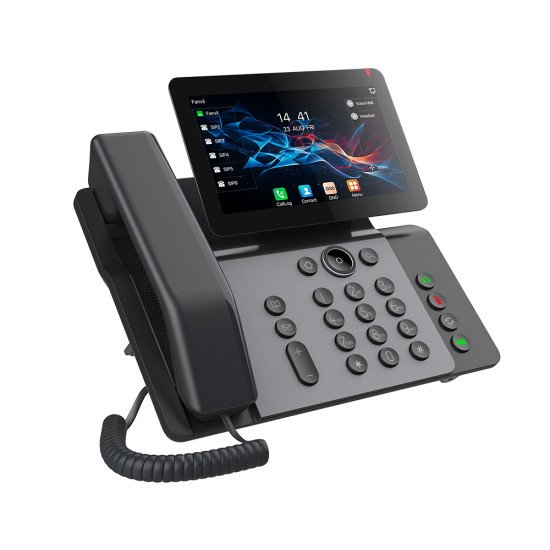 Fanvil V66 téléphone fixe Gris foncé 20 lignes IPS Wifi Fanvil V66 téléphone fixe Gris foncé 20 lignes IPS Wifi