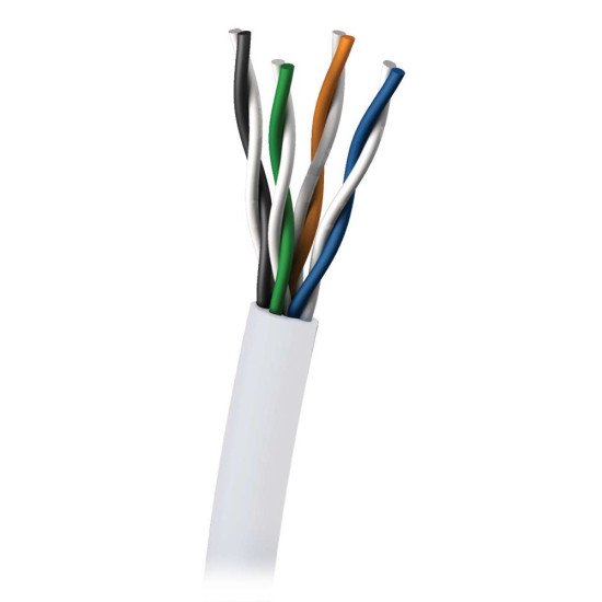 C2G Cat5E 350MHz UTP Solid PVC CMR Cable 305m câble de réseau Blanc U/UTP (UTP)