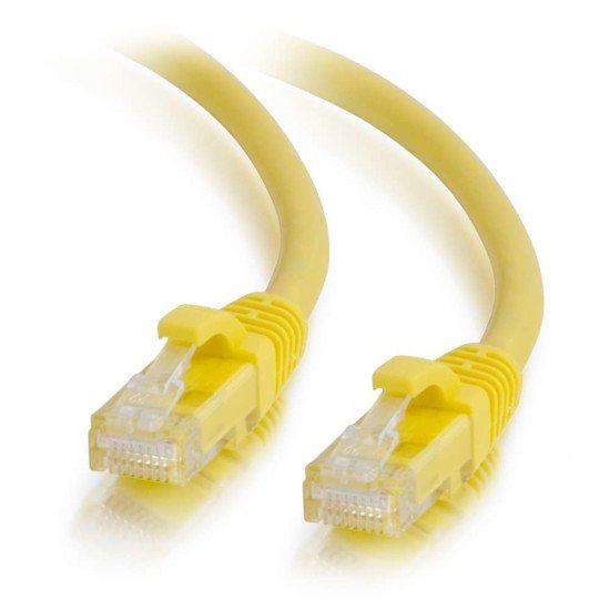 C2G Câble de raccordement réseau Cat6 avec gaine non blindé (UTP) de 0,5 M - Jaune