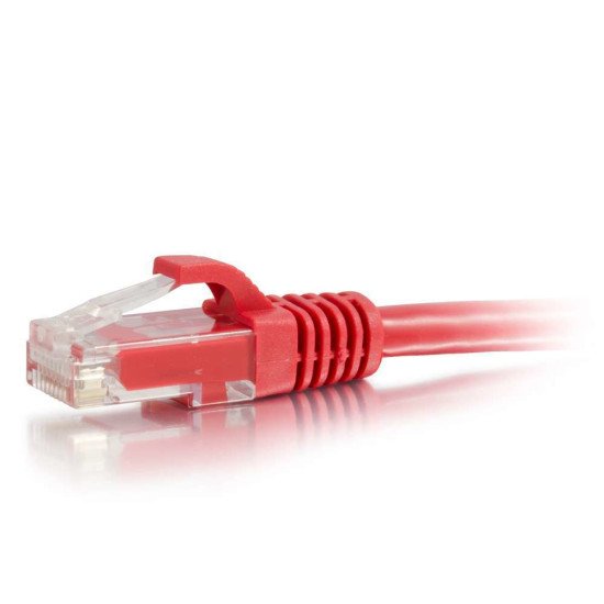C2G Câble de raccordement réseau Cat6 avec gaine non blindé (UTP) de 3 M - Rouge