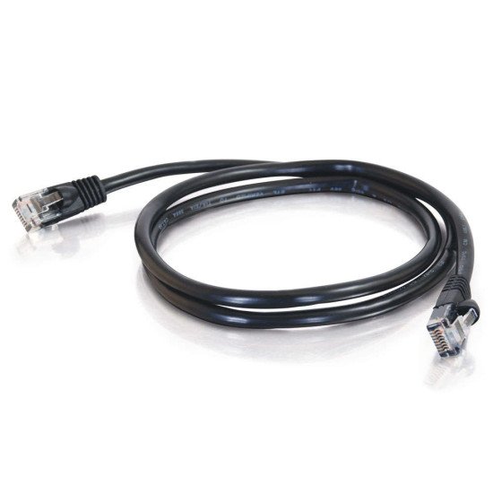 C2G Câble de raccordement réseau Cat5e avec gaine non blindé (UTP) de 2 M - Noir