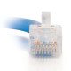 C2G Câble de raccordement réseau Cat5e sans gaine non blindé (UTP) de 0,5 M - Bleu