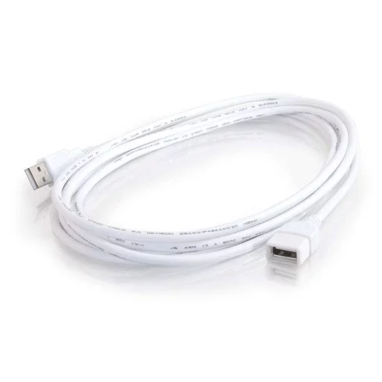 C2G Câble d'extension USB 2.0 mâle A vers femelle A de 3 M - Blanc C2G Câble d'extension USB 2.0 mâle A vers femelle A de 3 M - Blanc