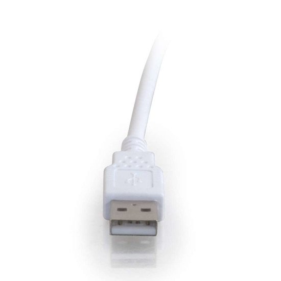 C2G Câble d'extension USB 2.0 mâle A vers femelle A de 1 M - Blanc