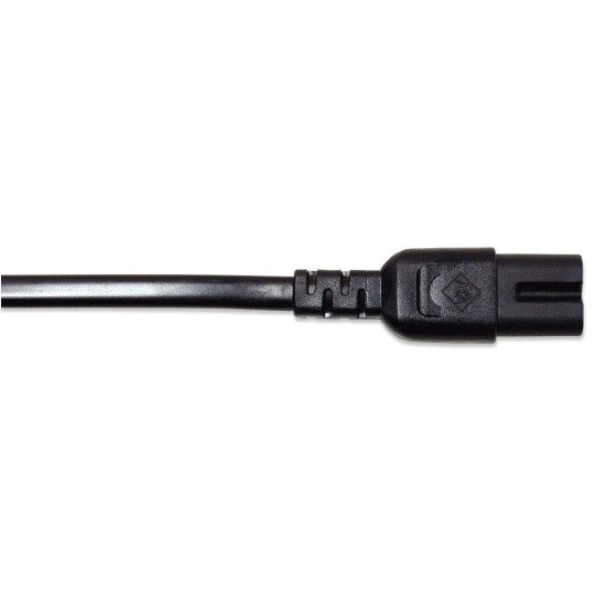 Manhattan Câble d'alimentation, prise européenne 2 broches (CEE 7/16 Europlug) vers connecteur C7 femelle (figure en huit), 1,8 m, 2,5 A, noir, câble secteur, garantie à vie
