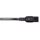 Manhattan Câble d'alimentation, prise européenne 2 broches (CEE 7/16 Europlug) vers connecteur C7 femelle (figure en huit), 1,8 m, 2,5 A, noir, câble secteur, garantie à vie