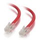C2G Câble de raccordement réseau Cat5e sans gaine non blindé (UTP) de 1 M - Rouge