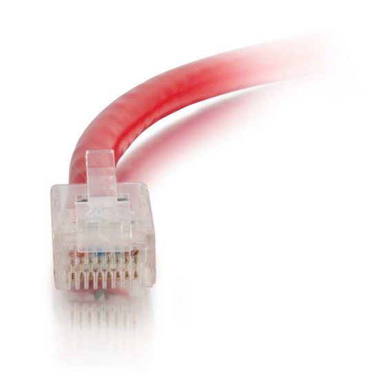 C2G Câble de raccordement réseau Cat5e sans gaine non blindé (UTP) de 1 M - Rouge