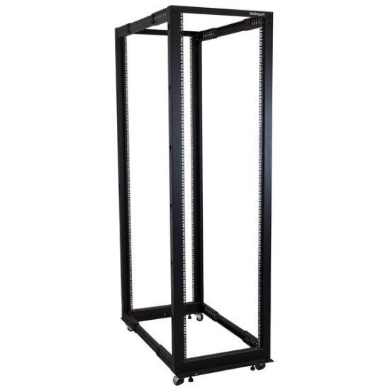 StarTech.com Rack Serveur 42U 4 montants - Bâti Rack à Profondeur Réglable avec Roulettes