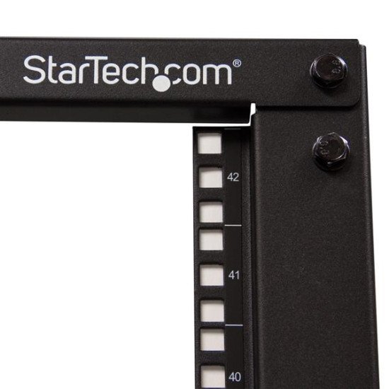 StarTech.com Rack Serveur 42U 4 montants - Bâti Rack à Profondeur Réglable avec Roulettes