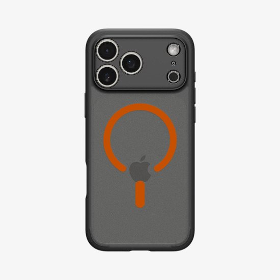 Spigen Ultra Hybrid (MagFit) coque de protection pour téléphones portables 16 cm (6.3") Housse Noir, Orange Spigen Ultra Hybrid (MagFit) coque de protection pour téléphones portables 16 cm (6.3") Housse Noir, Orange