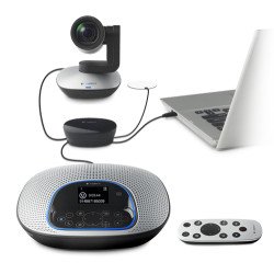 Logitech CC3000e webcam USB 2.0 Noir, Argent Logitech CC3000e webcam USB 2.0 Noir, Argent