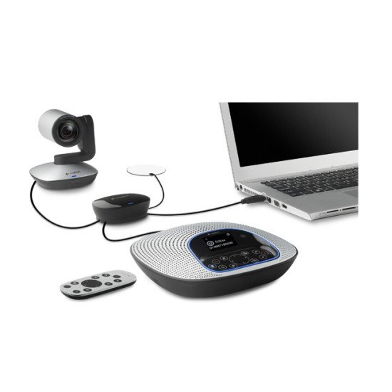 Logitech CC3000e webcam USB 2.0 Noir, Argent