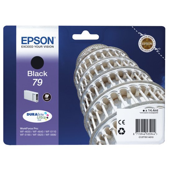 Epson C13T79114010 Encre Noire "Tour de Pise"