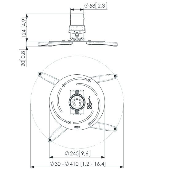 Vogel's Professional PPC 2500 Support projecteur