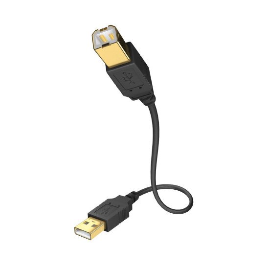 Inakustik 01070001 câble USB 1 m USB 2.0 USB A USB B Noir
