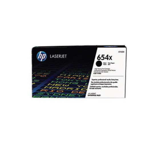 HP 654X High Yield Black Original LaserJet Toner Cartridge / CF330X Toner Noir