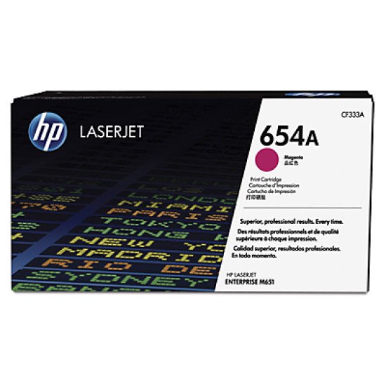 HP 654A Magenta Original LaserJet Toner Cartridge / CF333A Toner Magenta