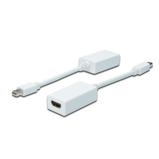 ASSMANN Electronic AK-340411-001-W câble vidéo et adaptateur 0,15 m Mini DisplayPort HDMI Blanc
