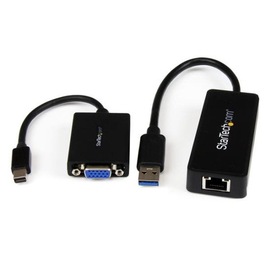 StarTech.com Kit Adaptateur VGA et Ethernet Gigabit pour Lenovo ThinkPad X1 Carbon - Mini DP vers VGA - USB 3.0 vers GbE