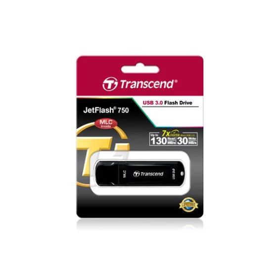 Transcend JetFlash 750, 32GB lecteur USB flash 32 Go USB Type-A 3.2 Gen 1 (3.1 Gen 1) Noir Transcend JetFlash 750, 32GB lecteur USB flash 32 Go USB Type-A 3.2 Gen 1 (3.1 Gen 1) Noir