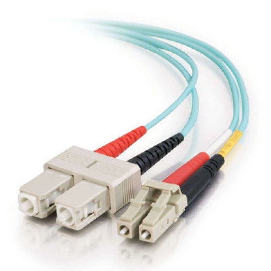 C2G 85514 câble de fibre optique 2 m OFNR SC Turquoise