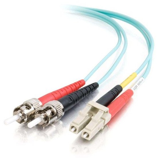 C2G 85546 câble de fibre optique 15 m OFNR LC ST Turquoise
