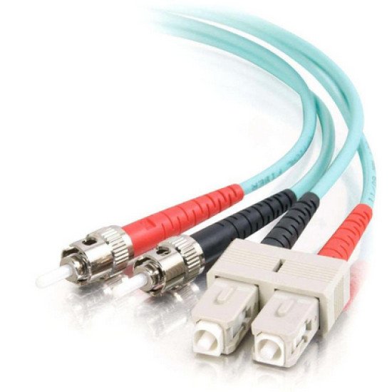 C2G 85522 câble de fibre optique 1 m OFNR SC ST Turquoise