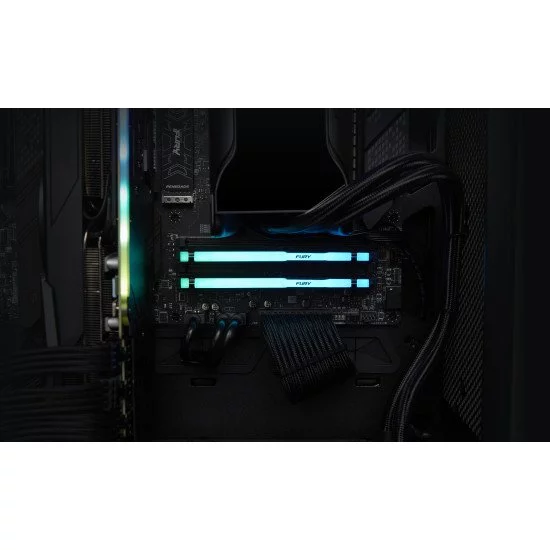 Kingston Technology FURY Beast 32 Go 5600 MT/s DDR5 CL36 DIMM (Kits de 2) RGB Kingston Technology FURY Beast 32 Go 5600 MT/s DDR5 CL36 DIMM (Kits de 2) RGB