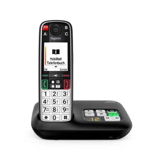Gigaset EASY 500A Téléphone analog/dect Identification de l'appelant Noir, Argent