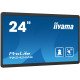 iiyama TW2424AS-B1 affichage de messages Panneau plat de signalisation numérique 60,5 cm (23.8") Wifi 250 cd/m² 4K Ultra HD Noir Écran tactile Intégré dans le processeur Android 24/7