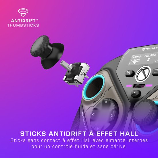 Turtle Beach Stealth Pivot – Manette intelligente sans fil - PC Windows, Xbox Series X|S, Xbox One, appareils Android – Modules pivotants, écran tableau de bord, sticks à effet Hall, boutons reprogrammables, Bluetooth Turtle Beach Stealth Pivot – Manette intelligente sans fil - PC Windows, Xbox Series X|S, Xbox One, appareils Android – Modules pivotants, écran tableau de bord, sticks à effet Hall, boutons reprogrammables, Bluetooth