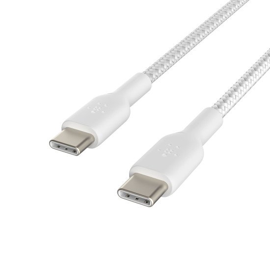 Belkin CAB004BT1MWH2PK câble USB 1 m USB 2.0 USB C Blanc