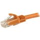 StarTech.com Câble réseau Cat6 Gigabit UTP sans crochet de 3m - Cordon Ethernet RJ45 anti-accroc - M/M - Orange