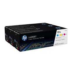 HP 131A  Pack de 3 Toners Cyan, Magenta, Jaune HP 131A  Pack de 3 Toners Cyan, Magenta, Jaune