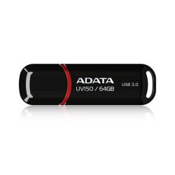 ADATA DashDrive UV150 clé USB 64 Go Type-A 3.0 (3.1 Gen 1) Noir ADATA DashDrive UV150 clé USB 64 Go Type-A 3.0 (3.1 Gen 1) Noir