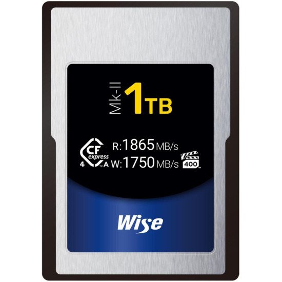 Wise CFX4-B1024 mémoire flash 1,02 To CFexpress Type A Wise CFX4-B1024 mémoire flash 1,02 To CFexpress Type A
