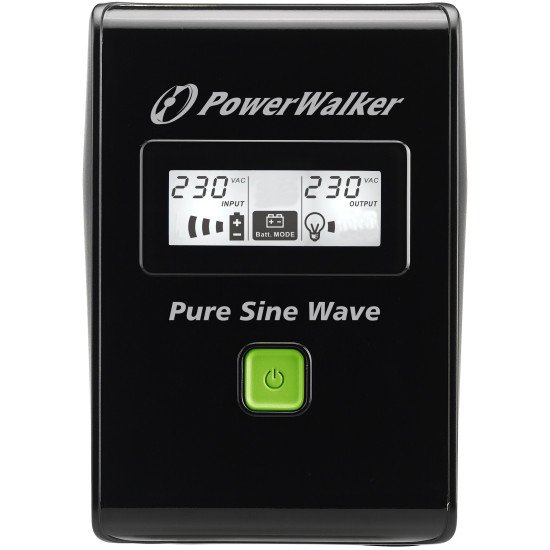 PowerWalker VI 800 SW Interactivité de ligne 0,8 kVA 480 W 2 sortie(s) CA