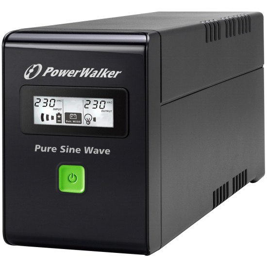 PowerWalker VI 600 SW Interactivité de ligne 0,6 kVA 360 W 2 sortie(s) CA