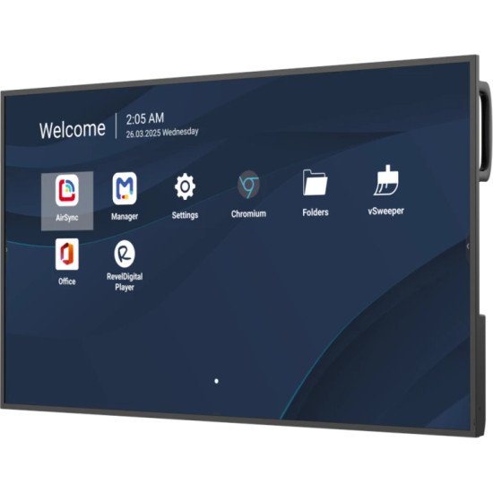 Viewsonic CDE4331-1C Écran d'affichage dynamique Écran plat de signalisation numérique 109,2 cm (43") LCD Wifi 500 cd/m² 4K Ultra HD Noir Intégré dans le processeur Android 14 24/7