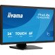 iiyama ProLite T2452MSC-B2 écran PC 61 cm (24") 1920 x 1080 pixels Full HD Écran tactile Noir