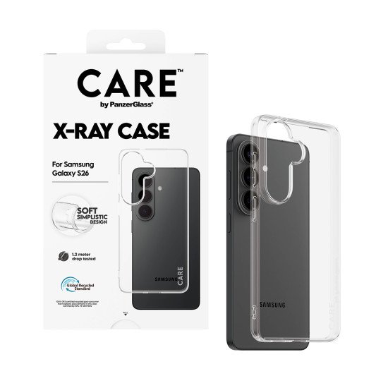 PanzerGlass CARE™ by ® X-Ray Case Samsung Galaxy S26 coque de protection pour téléphones portables Housse Transparent