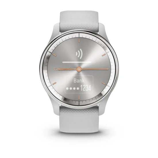 Garmin vivomove Trend LCD 40 mm Hybride 254 x 346 pixels Écran tactile Argent GPS (satellite)