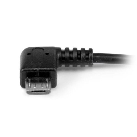 StarTech.com UUSBOTGRA Câble adaptateur Micro USB à angle droit vers USB Host OTG - Mâle / Femelle