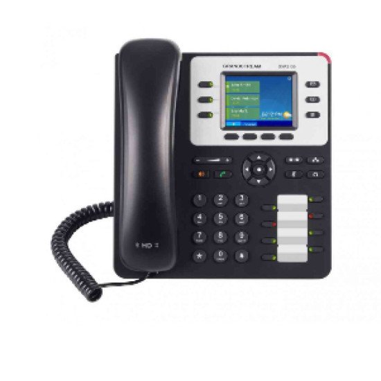 Grandstream Networks GXP-2130 téléphone fixe Noir 3 lignes TFT