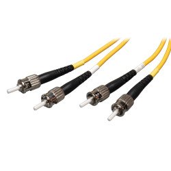 Tripp Lite N352-02M câble InfiniBand et à fibres optiques 2 m 2x ST OFNR Noir, Jaune